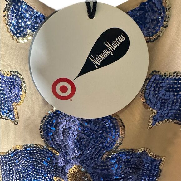 Tracy Reese for Neiman Marcus Target Brown Blue Sequin Lined Sleeveless Top Sz M - Picture 9 of 9